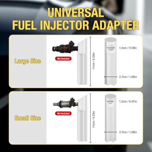 EM276SET Fuel Injector Tester & Adapter DIY Cleaning Tool Kit Set (Fuel Injector Tester + Adapter) Fuel System Cleaner Gasoline Engines Fuel Injector Tester + Adapter