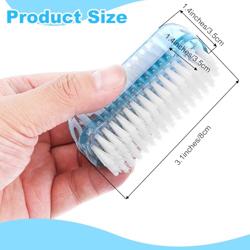 2PCS Two Sided Nail Brush Scrub Fingernail Brushe,with Non Slip Grip