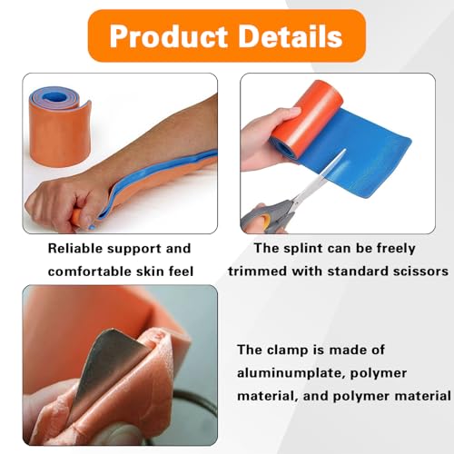 First Aid Splint 36" X 4.3",Emergency Splint Kit for Arm Leg Broken Bones Fracture,Ideal for Sports, Home, First Aid Refill and Pets (3 pack combo)