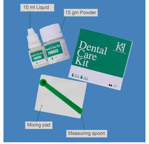 Plasdent Zinc Oxide-Eugenol Dental Cement Kit for Crowns & Bridges Filling