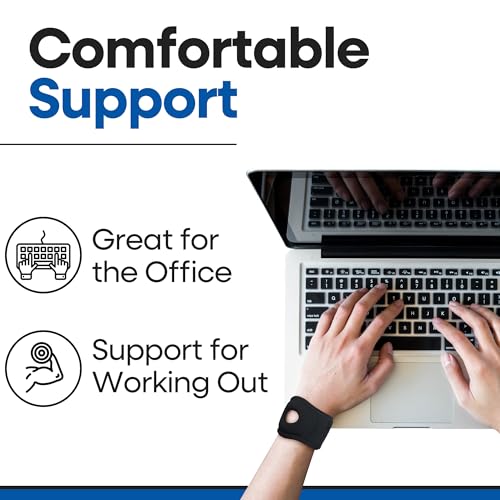 Wrist Wrap Compression Wrist Brace For TFCC Tears | Carpal Tunnel Pain & Tendonitis Relief | Padded Hole For Ulnar | Wrist Support For Working Out | Wrist Wraps for Men Women | Fits Both Wrists (MED) MEDIUM