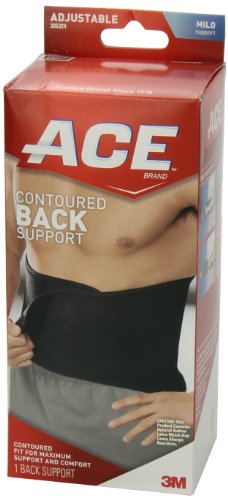 ACE Contoured Back Support,1 Count (Pack of 1),205324