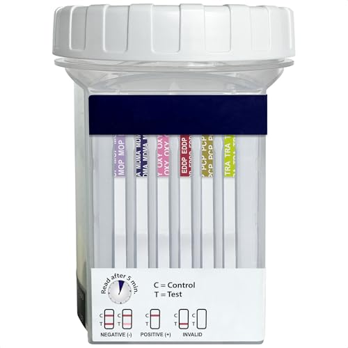 DrugTect 18 Panel Drug Test Cup - CLIA Waived Fentanyl - 5 Pack