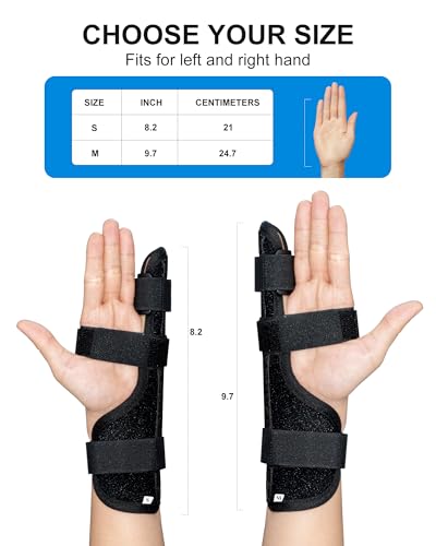 Pinky Finger Splint, Broken Fingers Wrist Support, Medium Black Trigger Finger medium size