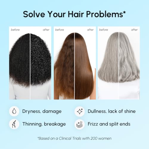 MAREE Deep Conditioning Hair Mask for Damaged Hair Treatment – Keratin Hair Care for Hydrating Growth Repair Moisturizing – Dry Curly Color Refreshing – 10 Fl Oz, White 10 Fl Oz (Pack of 1)