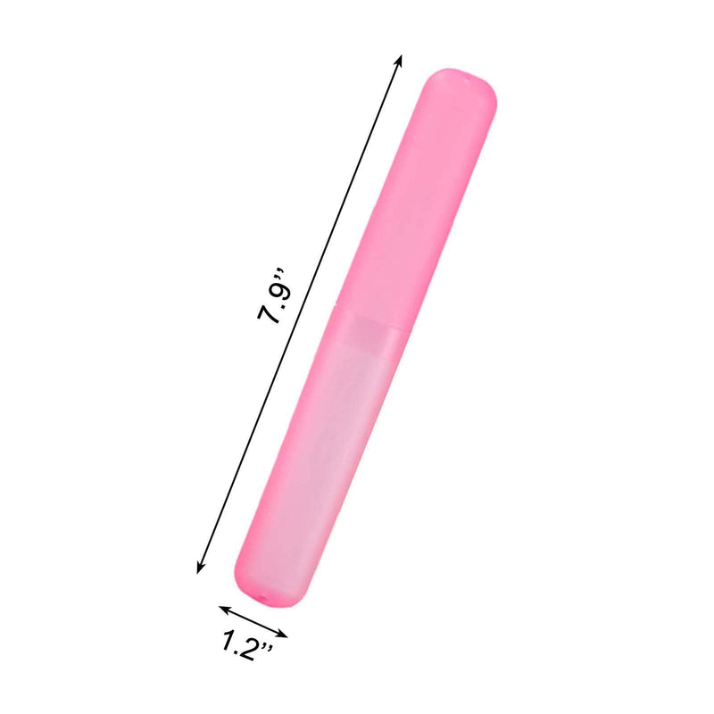 4pcs Plastic Toothbrush Case Travel Cover Holder Storage (Pink, Blue, Green and White) - BeesActive Australia