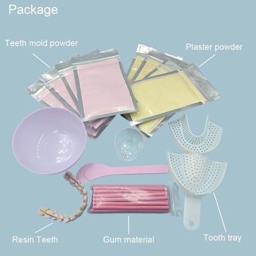 Fake Teeth-DIY Dentures-Customizable Denture Solution for Fixing the Missing and Broken Tooth,Create Your Perfect Smile at Home
