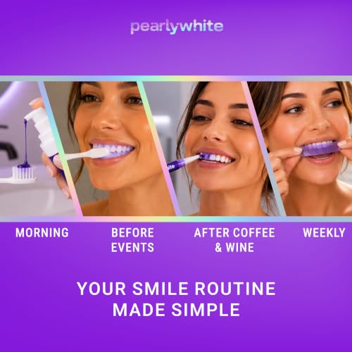 Pearly White V34 Routine Kit, Hydrogen Peroxide, Enamel-Safe