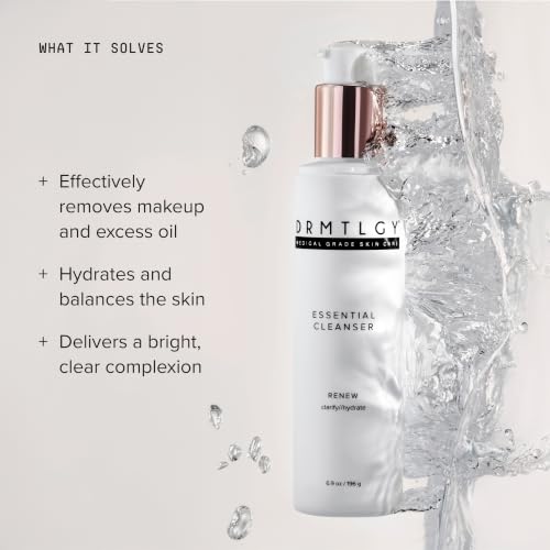 DRMTLGY Essential Facial Cleanser | Gentle Hydrating Face Wash 6.9 Fl Oz (Pack of 1)