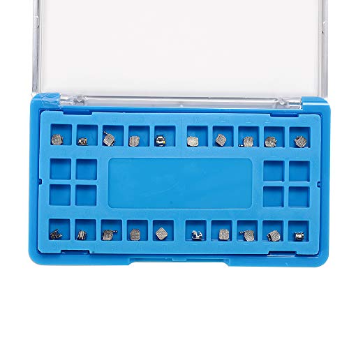 SNAWOP Orthodontic Self-Ligating Brackets 20PCS Dental Metal Braces with Open Tools Slot. MBT 022 3-4-5 with Hooks MBT 022 3-4-5 Hooks