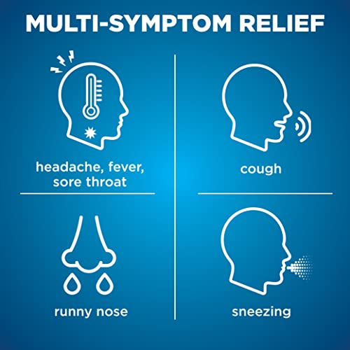 Amazon Basics Nighttime Cold and Flu Medicine, Maximum Strength, Original Flavor Liquid, Multi-Symptom Relief, 12 fl oz (Pack of 1) (Previously Care)