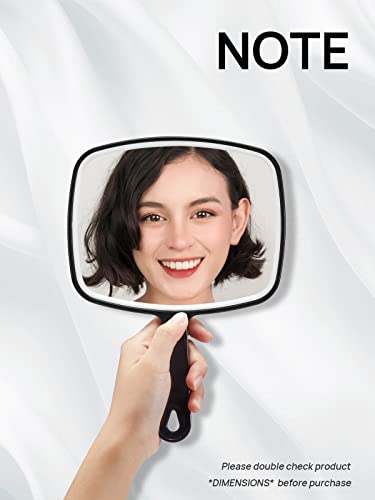 OMIRO Hand Mirror, Handheld Mirror with Handle, 9.2" L x 6.6" W,Pack of 3 9.6"L x 6.3"W - Pack of 3