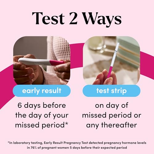 FIRST RESPONSE Comfort Check Pregnancy Test, 8 Count, Pink & White 8 Count (Pack of 1)
