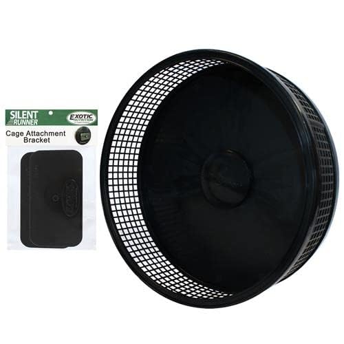 Silent Runner Pro | Sugar Glider Exercise Wheel (Black with Attachment) Black with Attachment - BeesActive Australia