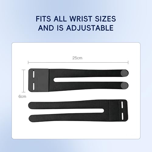 Wrist Brace for Men & Women – Provide Support for Sports, Work, Daily Activities& Wrist Strains Relief – Adjustable Support for Tendonitis, Carpal Tunnel & Arthritis – Fits Left & Right Wrist (2, Black) 2