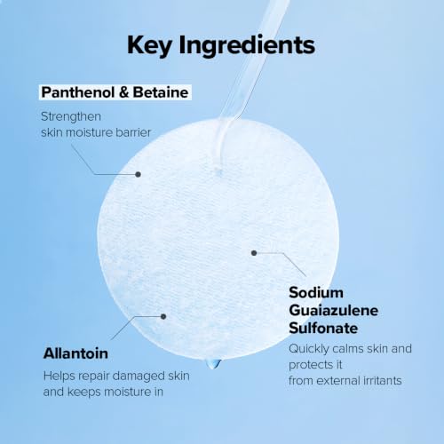 SKINFOOD Blue Chamomile Hyaluronic Pad Moisturizing Toner Pad Korean Skin Care