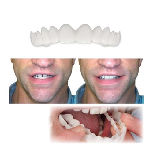 2 Pairs,Temporary Smile Solution, Adjustable & Comfortable.(White) (6) 6