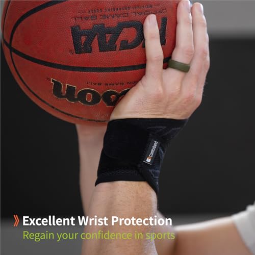 Comforband Adjustable Wrist Support Brace – Pain Relief for Carpal Tunnel, Arthritis, Tendonitis, and Sprains – Breathable, Lightweight, and Comfortable for Men and Women – Fits Left and Right Hand