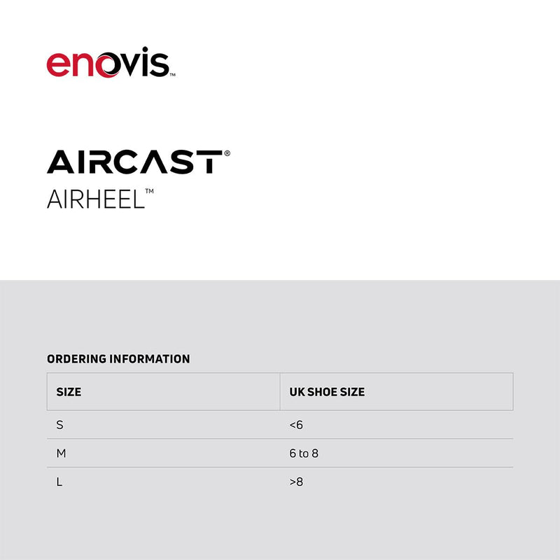 Aircast AirHeel Ankle Support Brace (with and Without Stabilizers) With Stabilizers Medium (Women's 9 - 12.5 / Men's 7.5 - 11) - BeesActive Australia
