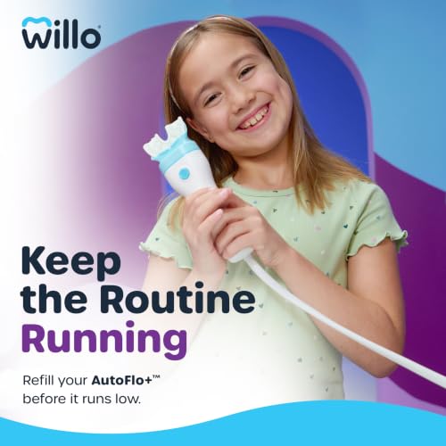 Willo AutoFlo Plus Liquid Kids Toothpaste, 2-Pack, 8oz, Bubble Twist 8 Fl Oz (Pack of 2)