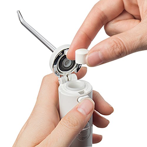 Waterpik Compact Replacement Brush Heads with Covers for Sonic-Fusion Flossing Toothbrush SFRB-2EW, 2 Count White & Whitening Water Flosser Refill Tablets (30 Count) - Only for The Whitening Flosser