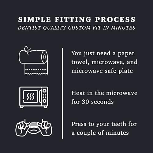Resolve FlexiFit Night Guard, Custom Fit for Teeth Grinding, 2-Pack, Mint