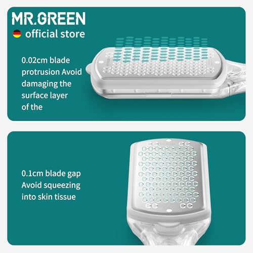 MR.GREEN Pedicure Tools Foot File Heels Rasps Callus Remover for Foot Scraper with Storage Box Stainless Steel File
