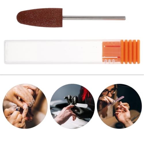 Beavorty 3pcs Nail Drill Bits E File Nail Drill Bits for Electric Manicure Machine Grinding Head for Cuticle Removal Dead Skin Gel and Tip Cleaning 2.75 X 1.18 X 0.39 in mediumx3pcs Picture 2x3pcs