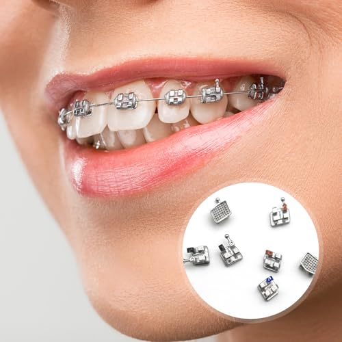 SEAVERRS 200pcs/Pack 022 Slot Bondable with Hook on 345 Teeth Model Mini Roth Brackets Roth,10 pieces per pack 20 pieces per pack. 10 pcs