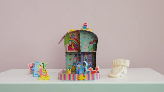Floss & Rock 43P6364 Rainbow Fairy Play Box with Wooden Pieces