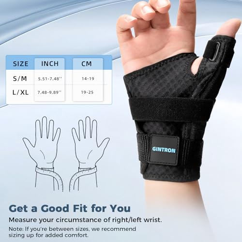 Thumb Splint for Trigger Thumb L/XL Black