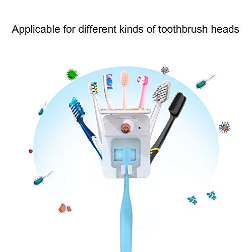 Wagner & Stern UV Toothbrush Sanitizer. Rechargeable Battery, 3D Design, Compatible with All Brush Heads. Multicolor