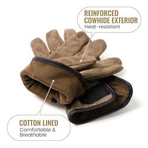 ONETIGRIS Welding Gloves,Fireproof Leather Work Gloves for Men/Women