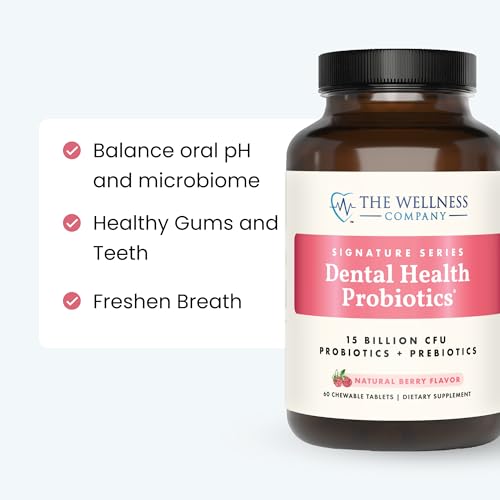 Dental Health Probiotic,15 Billion CFU & Xylitol, 60 Chewable Tablets