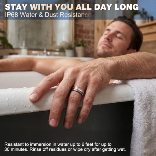 Smart Ring–Fitness&Health Tracker,Heart Rate,SpO2,Sleep,No Sub,IP68 9