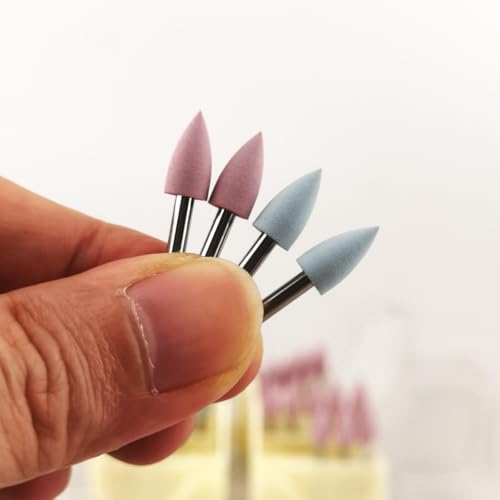 30pcs Rubber Composite Polishing Burs Kit Resin 2.35mm Shank