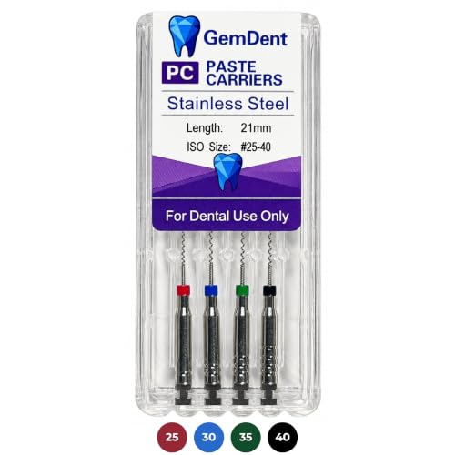 Paste Carriers (Lentulo) Endo, 21 mm Sizes #25–40 Assorted, Pack of 4