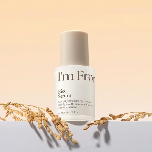 I'm From Rice Serum, Glow Deep Soothing Rice Serum, Glass&Dewy, Hydration, Daily, All Skin Types, Korean Skin Care 1.01fl.oz