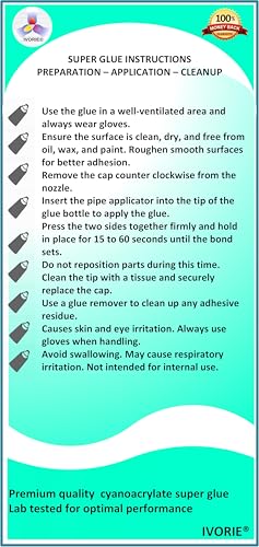 Super Glue Adhesive Instant Bonding Cyanoacrylate Acrylic - Dental Laboratory Tools (Premium Gel 1oz) Premium Gel 1oz