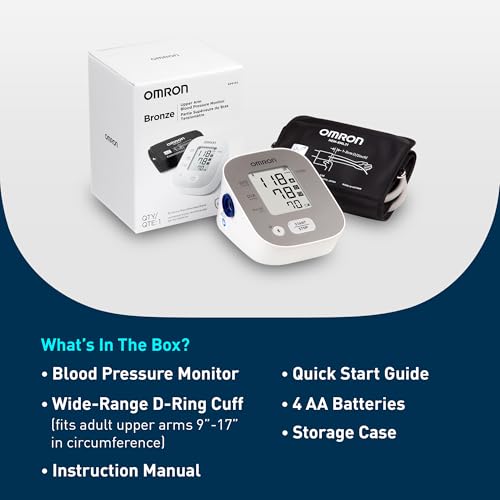 OMRON Bronze Blood Pressure Monitor & Upper Arm Blood Pressure Cuff 9-17" Cuff Size | Single Unit