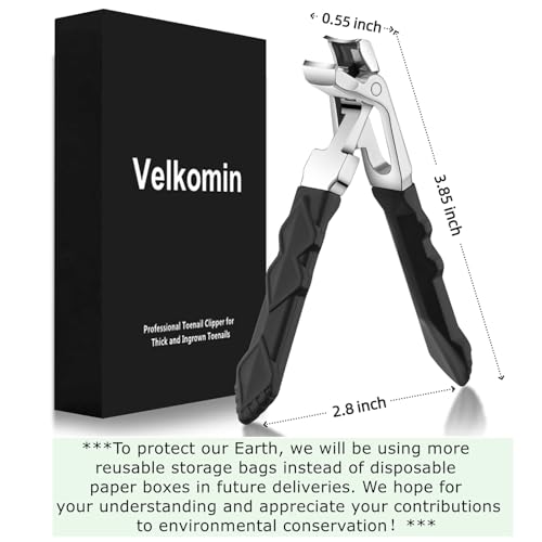 Toenail Clippers for Seniors – Non-Slip Long Handle, Curved Head & Ergonomic Design, Ideal for Arthritic Hands, Thick Nails, Men & Women, 18-Month Replacement Warranty
