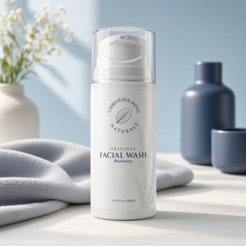 Christina Moss Naturals Rosemary Facial Wash | For Daily Cleansing | Original Formula (3.38 oz)