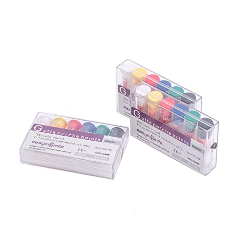 SNAWOP Gutta Percha Paper Points 2 Packs .02/.04/.06 Taper for Dental Endodontic Root Canal Treatment (#15-40, .04 Taper) #15-40