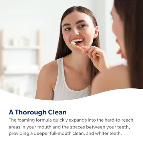 EverSmile TheraFoam – Anticavity Foam Toothpaste Alternative with Hydrogen Peroxide + Sodium Fluoride – Foaming Formula Promotes Healthy Gums & Strengthens Enamel – 60+ Uses Per 50ml Bottle (1 Pack) 1.69 Fl Oz (Pack of 1)