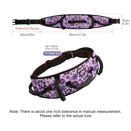 MDSTOP Gait Belt Transfer Belt for Seniors, Anti-Slip Gate Belt for Elderly Lifting with Quick Release Buckle, Medical Belt for Lifting Patients, for Handicap, Physical Therapy, Elderly (Purple) Purple
