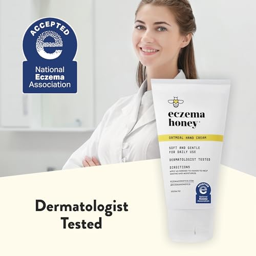 ECZEMA HONEY Oatmeal Hand Cream, for Dry, Itchy, Sensitive Skin (2 Oz) 2 Ounce (Pack of 1)