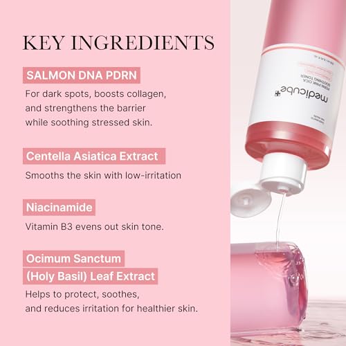medicube PDRN Toner Salmon DNA PDRN CICA Soothing Toner Salmon PDRN Watery 8.45 Fl Oz (Pack of 1)