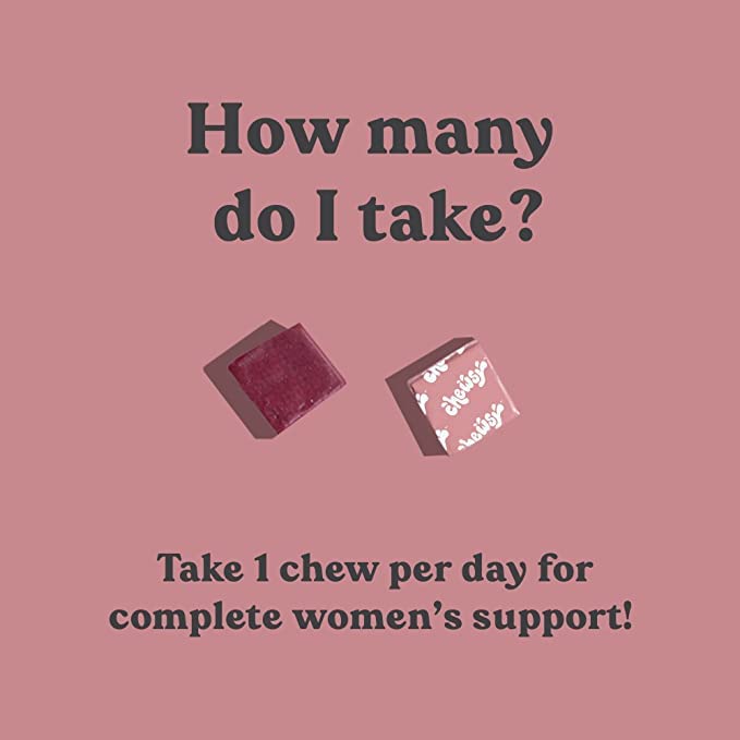 Chewsy - Women's Multivitamin Chews - Immune and Energy Support, Vitamins C, B12, A, D, E, Folic Acid, Probiotics, Biotin - 6-Day Supply Women's Multi 6 Count (Pack of 1)