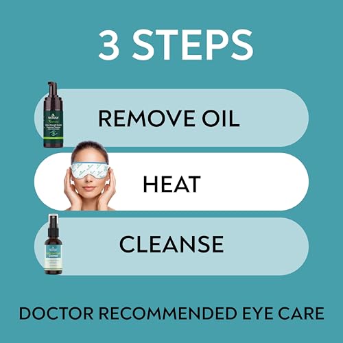 NOVEHA Extra Strength Tea Tree Eyelid & Face Foaming Cleanser – Daily Cleansing Foam with Tea Tree Oil, Coconut Oil, Vitamin E & Pro-Vitamin B5 – For Eyelids, Lashes & Face – 3.38 fl oz (100ml) 2 Pack