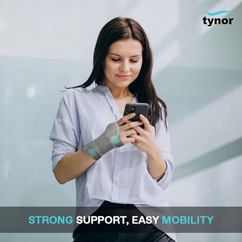 TYNOR Wrist Sprint for Carpal Tunnel Adjustable Hand Wrist Support with Splints for Men Women Night Wrist Sleep Support GuardArm Compression Splint Brace for Left Right Hand,Arthritis,Sprain-XL,1 Unit XL